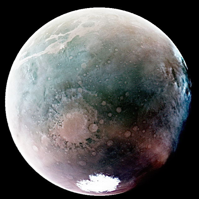 Image of Mars’ southern hemisphere