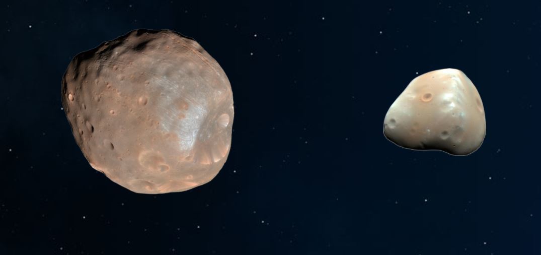 There are two martian moons.