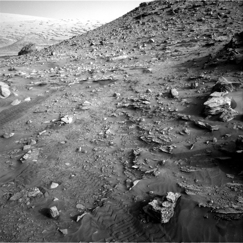 This image was taken by Right Navigation Camera onboard NASA's Mars rover Curiosity on Sol 3447. 