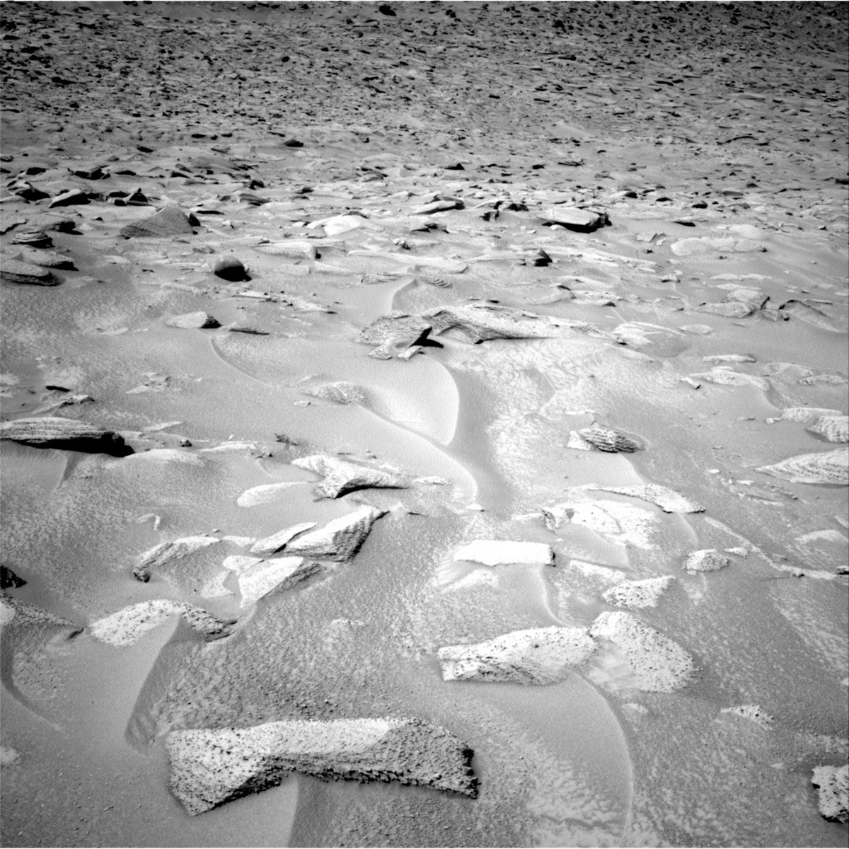 This image was taken by Right Navigation Camera onboard NASA's Mars rover Curiosity on Sol 3857.