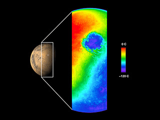 First THEMIS Image of Mars