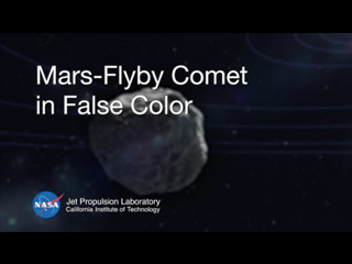 Mars-Flyby Comet in False Color
