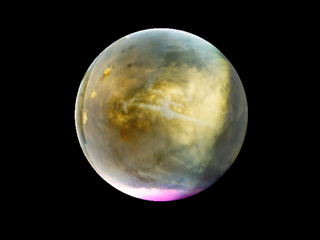 Ultraviolet Mars Reveals Cloud Formation