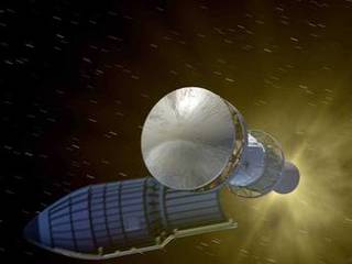 The nose cone of the rocket separates during the launch phase and the Mars Exploration Rover is sent on a seven-month journey to Mars.