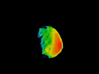Temperature Gradient on Martian Moon Phobos