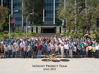 The InSight Team at NASA's Jet Propulsion Laboratory, JPL, in June 2015.
