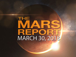 NASA's InSight arrives at Vandenberg AFB and readies for launch, Opportunity uses its abrasion tool for the first time in 300 sols, and Curiosity celebrates 2,000 Martian days on the Red Planet.