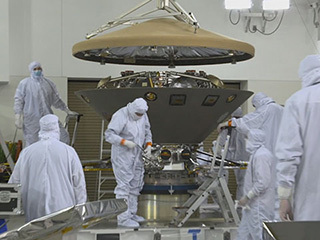 NASA's InSight spacecraft arrived at Vandenberg Air Force Base, California, to begin final preparations for launch. InSight will be the first mission to look deep beneath the Martian surface, studying the planet's interior by listening for marsquakes and measuring its heat output. It will be the first planetary spacecraft to launch from this west coast launch facility. The launch period for InSight opens May 5, 2018 and continues through June 8, 2018.