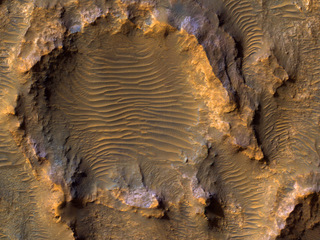 Bedrock on a Crater Floor