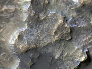 This colorful image acquired on May 21, 2018 by NASA's Mars Reconnaissance Orbiter shows clays within the Eridania basin region. A large lake may have once existed here.