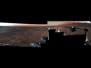 This panorama from the Mast Camera (Mastcam) on NASA's Curiosity Mars rover was taken on Dec. 19 (Sol 2265). The rover's last drill location on Vera Rubin Ridge is visible, as well as the clay region it will spend the next year exploring.