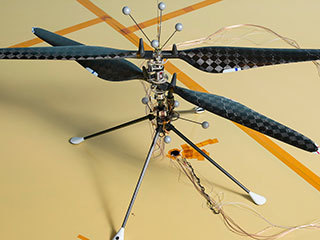 This image depicts the demonstration vehicle used to prove that controlled, and sustained flight is feasible in a Martian atmosphere.