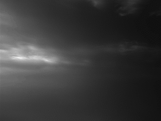 Drifting clouds on Mars