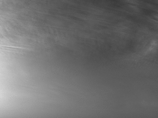 Drifting clouds on Mars