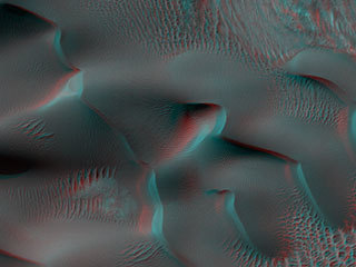 Sand dunes are among the most widespread wind-formed (aeolian) features present on Mars.