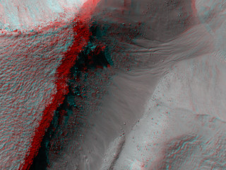 The Electris region of Mars contains some interesting features, such as the raised-relief blocks of material visible in this image.