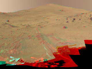 This 360-degree view, called the "McMurdo" panorama, comes from the panoramic camera (Pancam) on NASA's Mars Exploration Rover Spirit.