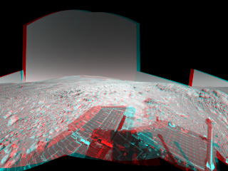 NASA's Mars Exploration Rover Spirit traveled more than 3 kilometers (2 miles) to reach the "Columbia Hills" pictured here.