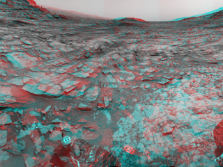 This stereo view from the Navigation Camera (Navcam) on NASA's Curiosity Mars rover shows a 360-degree panorama around the location where the rover spent its 1,000th Martian day, or sol, on Mars.