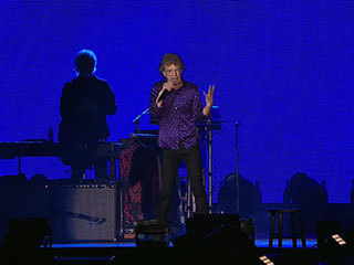 The Rolling Stones took the stage at the Rose Bowl Stadium on Aug. 22, 2019, after actor Robert Downey Jr. announced to the crowd that a rock on Mars had been named for the band by NASA's InSight mission team. 