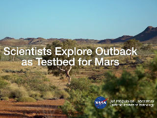 Scientists from NASA's Mars 2020 mission and the European Space Agency-Roscosmos ExoMars mission are in the Australian Outback to hone research techniques before their missions launch to the Red Planet in summer 2020. They are hoping to better understand how to search for signs of ancient life on Mars. The Pilbara region of North West Australia is home to “stromatolites,” the oldest confirmed fossilized lifeforms on Earth.