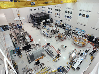 High Bay 1 clean room within the Spacecraft Assembly Facility at JPL 