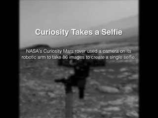This video, taken by one of the Navigation Cameras, or Navcams, on NASA's Curiosity Mars rover, shows the rover's robotic arm as it rotates to take a selfie. A camera at the end of the arm captured 86 individual images that were later stitched into a panorama.