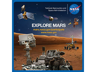 Explore Mars Sticker