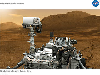 Curiosity's Post-Landing Lithograph