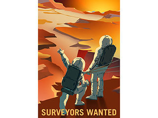 Surveyors Wanted to Explore Mars and its Moons Poster