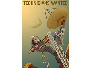 Technicians Wanted to Engineer our Future on Mars Poster