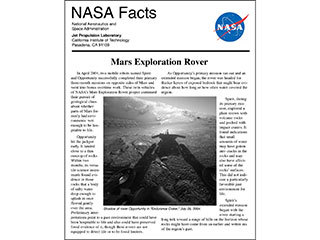 MER fact sheet