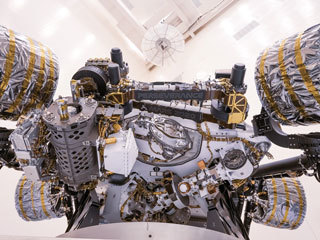An image of Perseverance rover at Kennedy Space Center