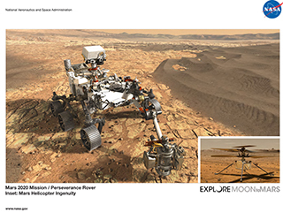 Mars 2020 lithograph