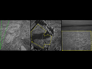 Three Mars images from the tool 