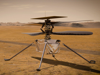 illustration of NASA's Ingenuity Mars Helicopter 