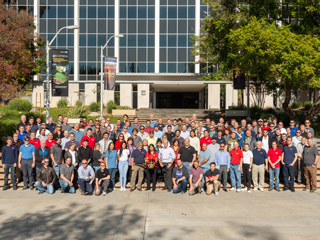 A group photo of the Mars Helicopter team
