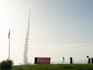 The rocket with NASA’s Mars 2020 Perseverance rover onboard launches from KSC