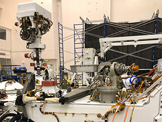 Port side of Perseverance rover
