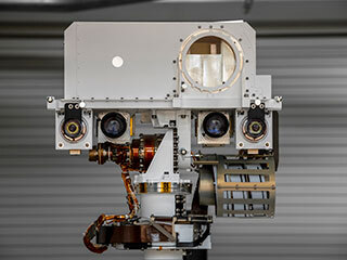 full-scale engineering model of NASA's Perseverance rover 