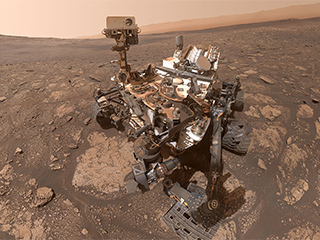 Curiosity rover takes a selfie