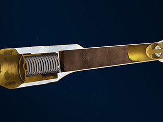 This illustration depicts the interior of a sample tube being carried aboard the Mars 2020 Perseverance rover.