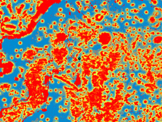 A map used by Perseverance's Terrain-Relative Navigation technology 
