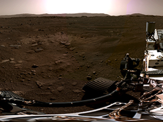 A panorama of Mars taken by NASA’s Perseverance Mars rover