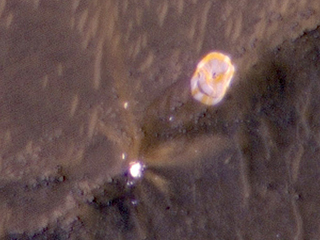 parachute from Mars 2020 landing