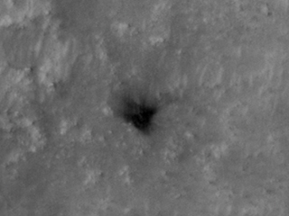 location of heat shield on Mars