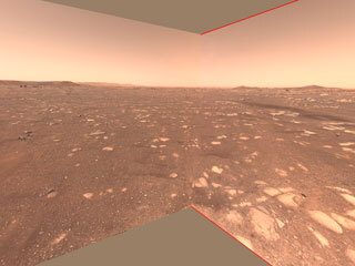 This image shows the flight zone of NASA’s Ingenuity Helicopter from the perspective of NASA’s Mars 2020 Perseverance rover