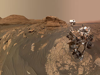 The panorama is made up of 60 images from the MAHLI camera on the rover’s robotic arm along with 11 images from the Mastcam on the mast, or "head," of the rover.