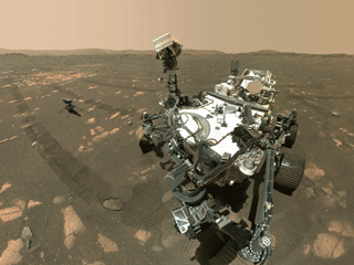 NASA’s Perseverance Mars rover took a selfie with the Ingenuity helicopter