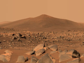 Santa Cruz, a hill within Jezero Crater on Mars